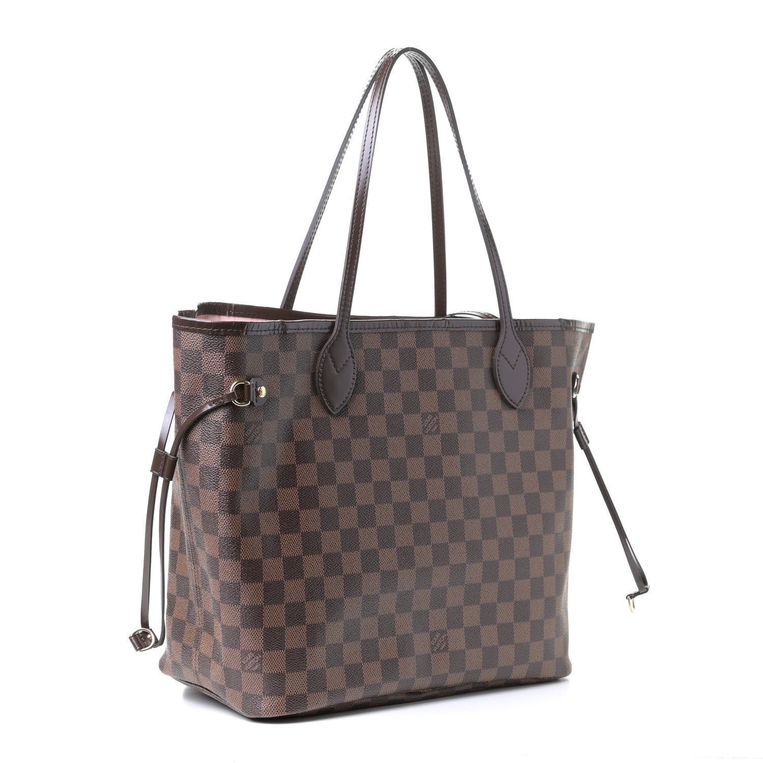 Louis Vuitton Damier Ebene Neo Neverfull MM Rose Ballerine 2 of 4