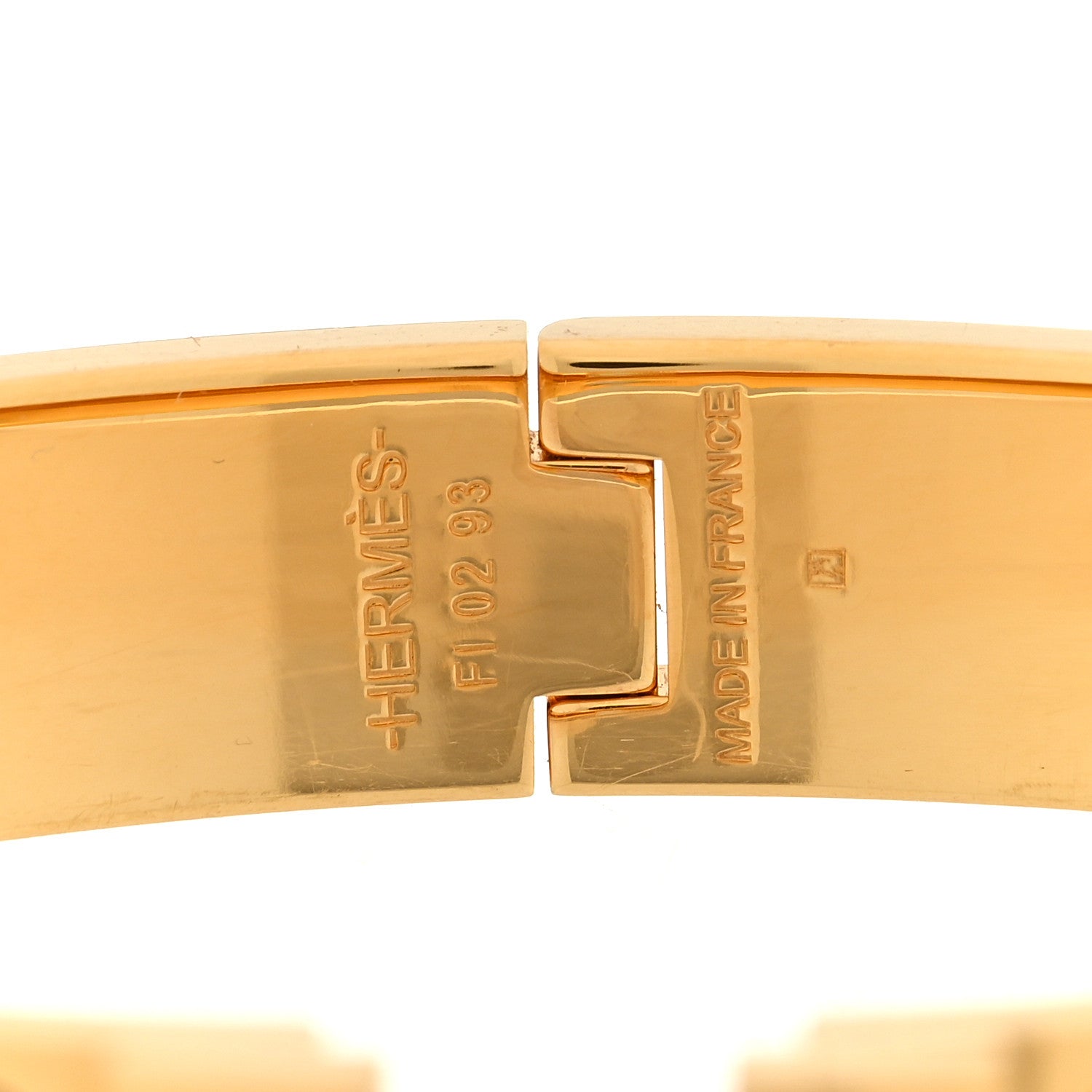 Hermes Enamel Narrow Clic Clac H Bracelet GM Marron Glace 4 of 4