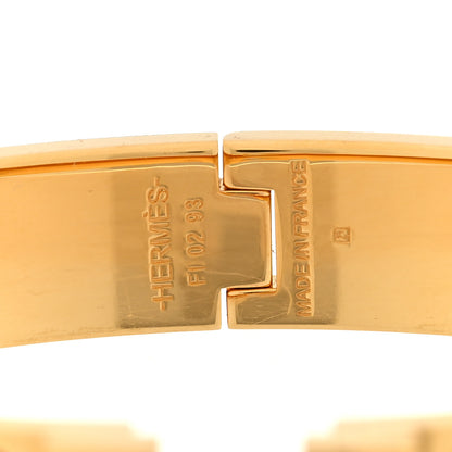 Hermes Enamel Narrow Clic Clac H Bracelet GM Marron Glace 4 of 4