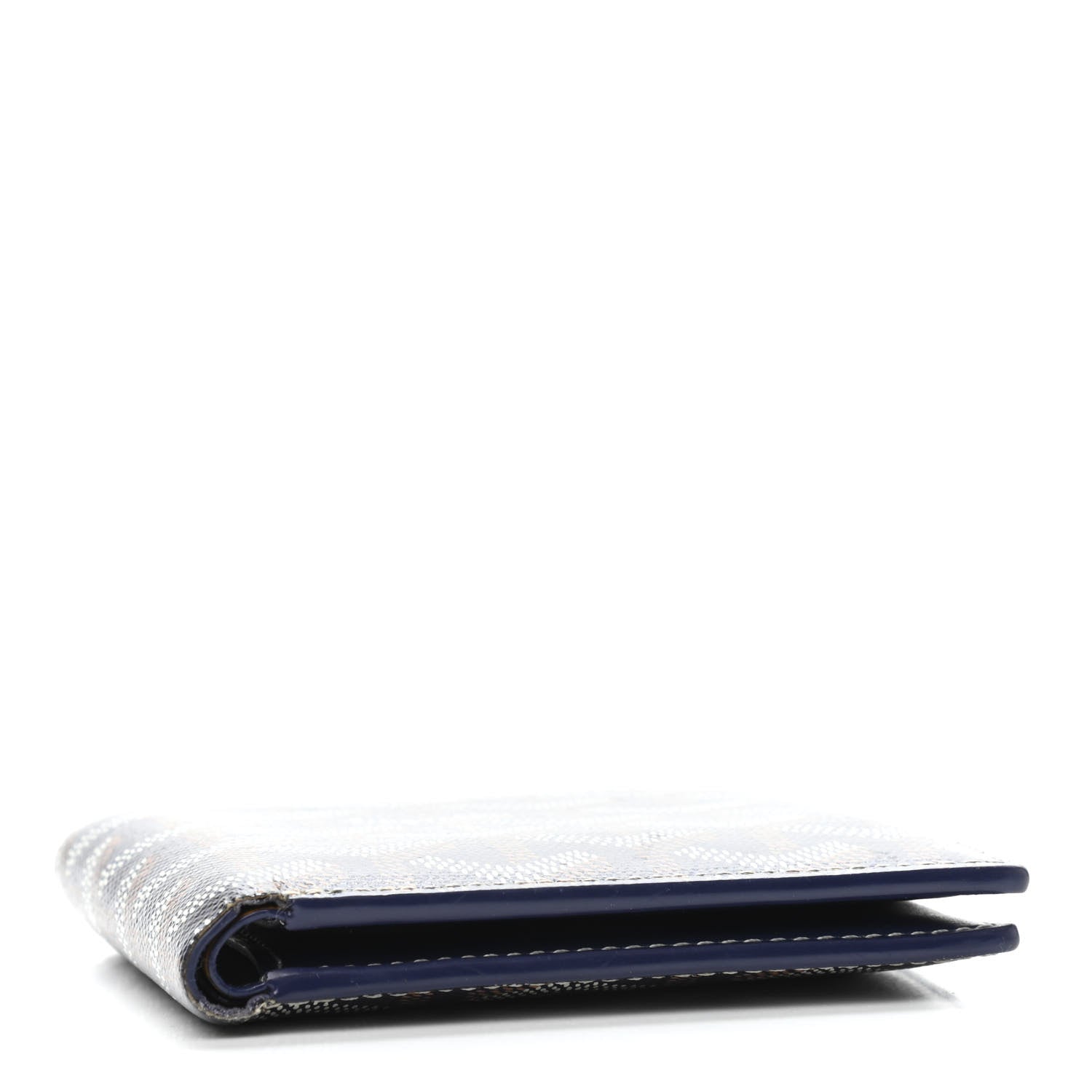 Goyard Goyardine Bi-Fold Victoire PM Wallet Navy 3 of 5