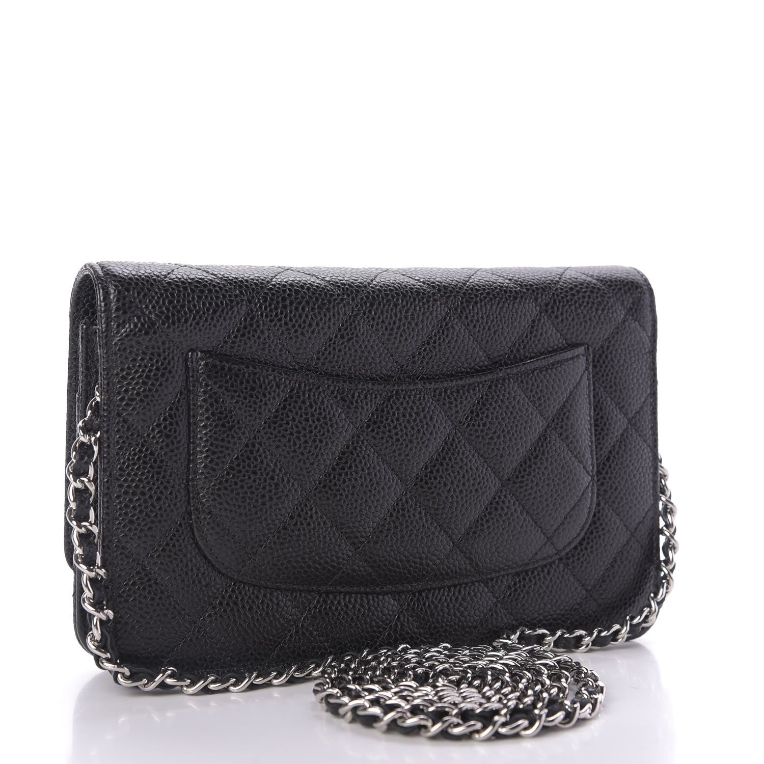 Chanel Caviar Quilted Wallet On Chain WOC Black 3 of 11
