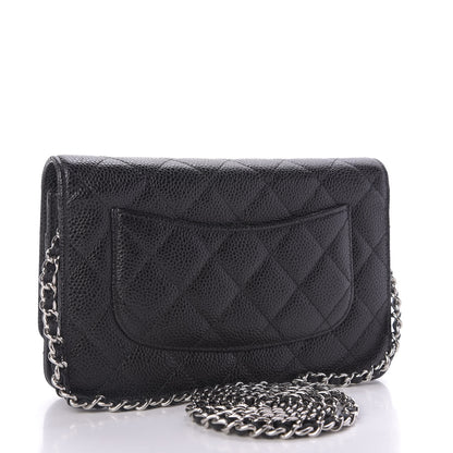Chanel Caviar Quilted Wallet On Chain WOC Black 3 of 11
