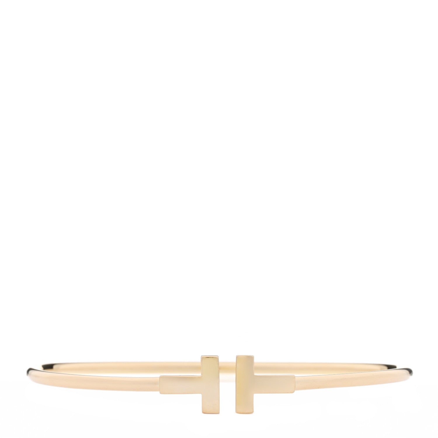 Tiffany 18K Yellow Gold T Wire Bracelet 1 of 4