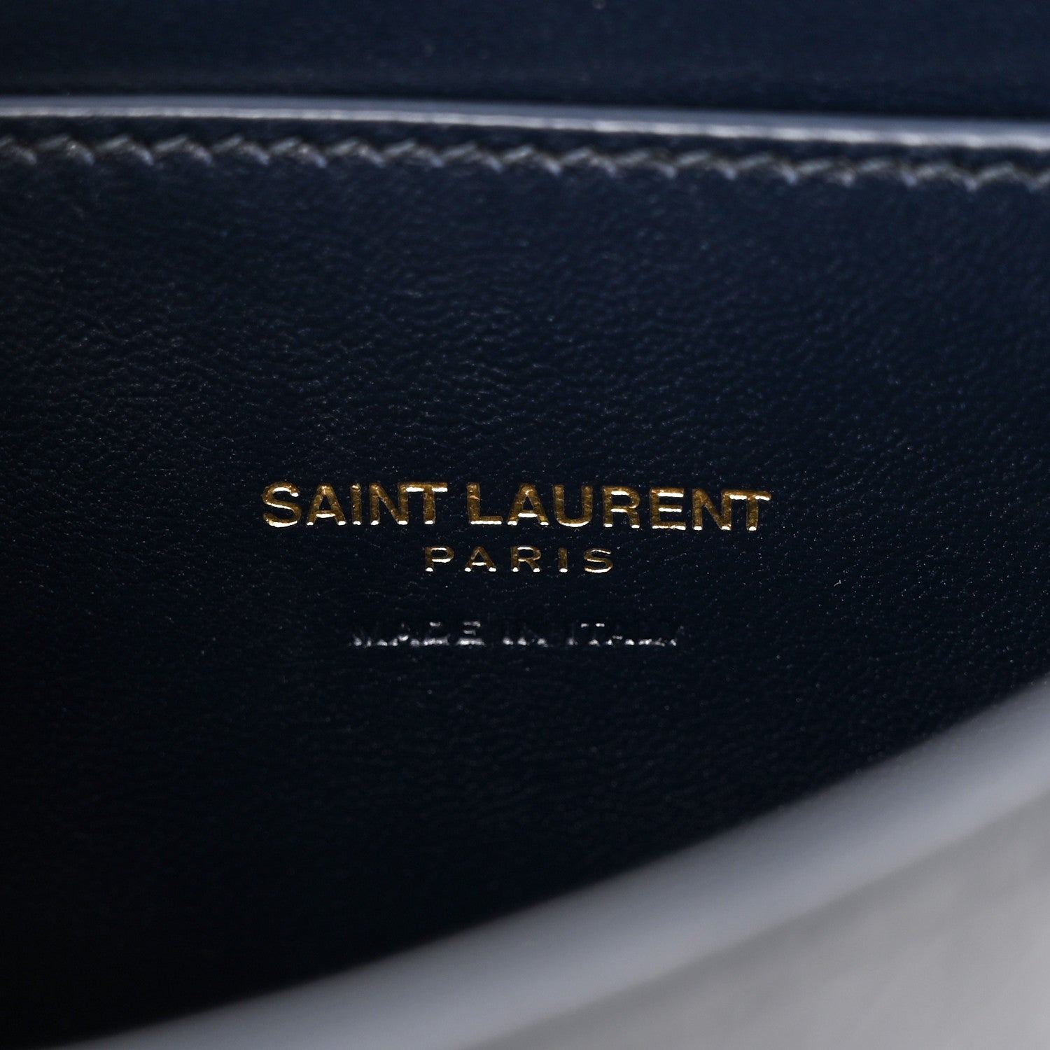 Saint Laurent Snakeskin Small Kaia Satchel Navy 6 of 11