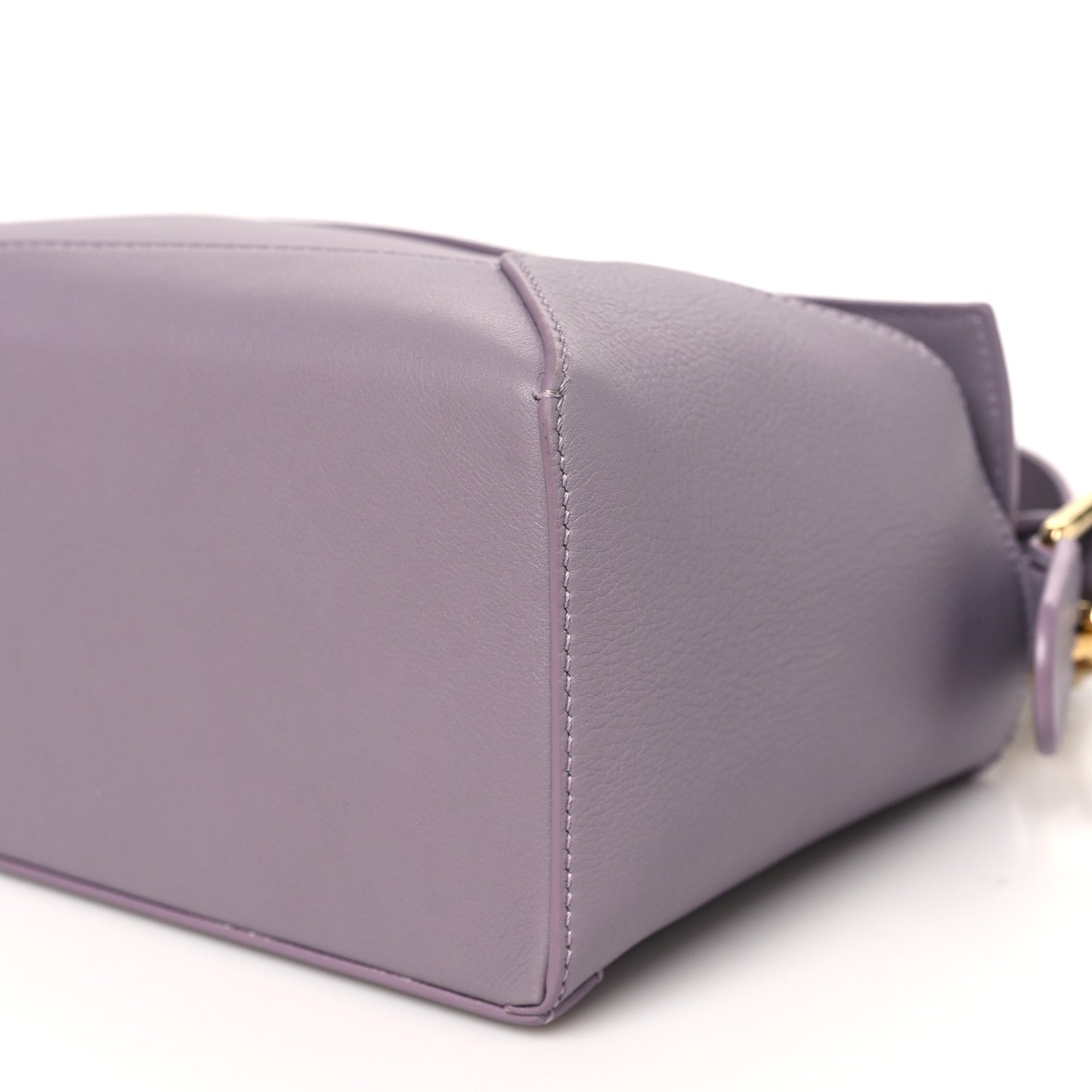 Soft Grained Calfskin Small Puzzle Edge Bag Pale Aubergine Glaze