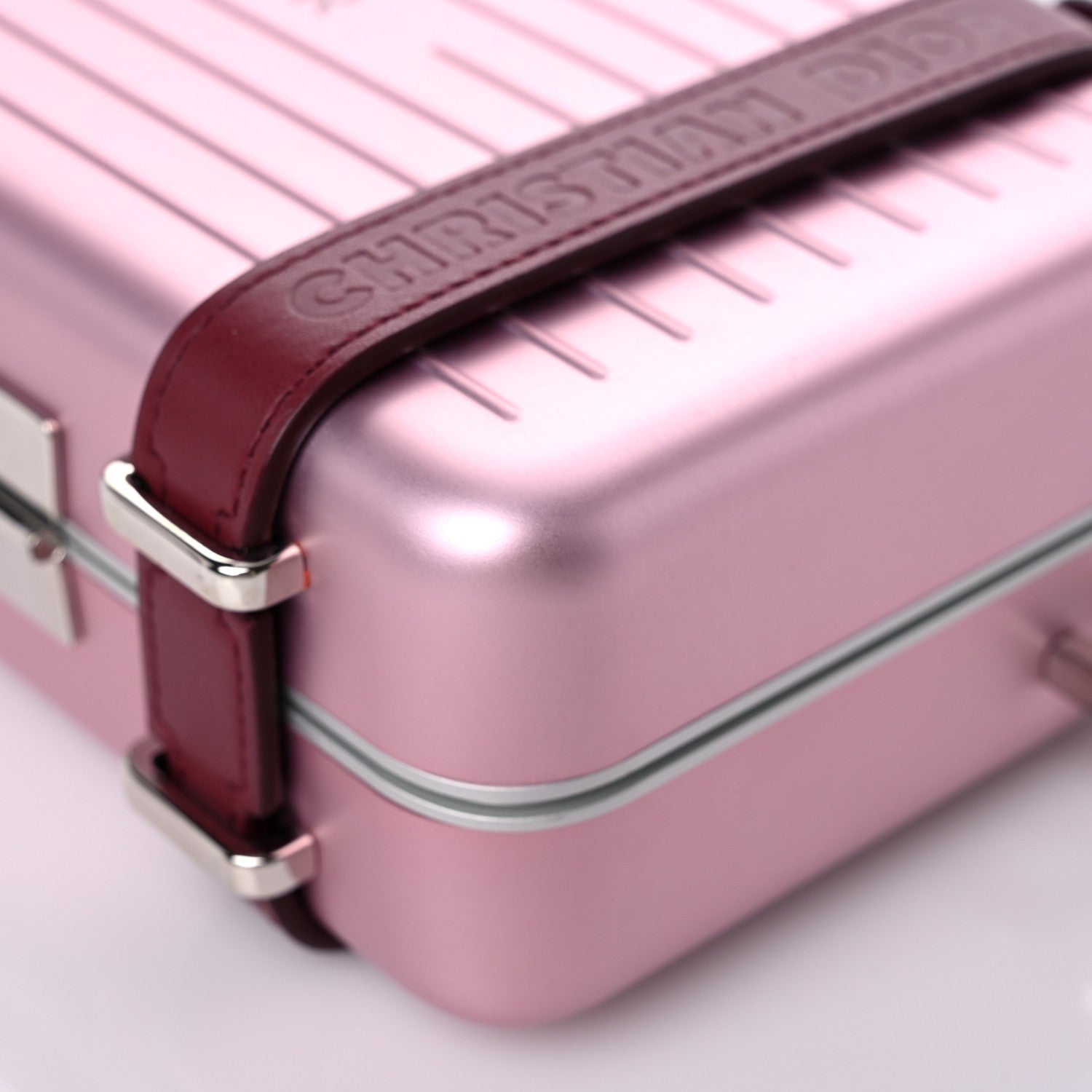 Christian Dior X RIMOWA Aluminum Personal Clutch On Strap Rose 9 of 17