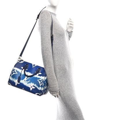 Louis Vuitton Monogram Escale Speedy Bandouliere 30 Blue 3 of 9