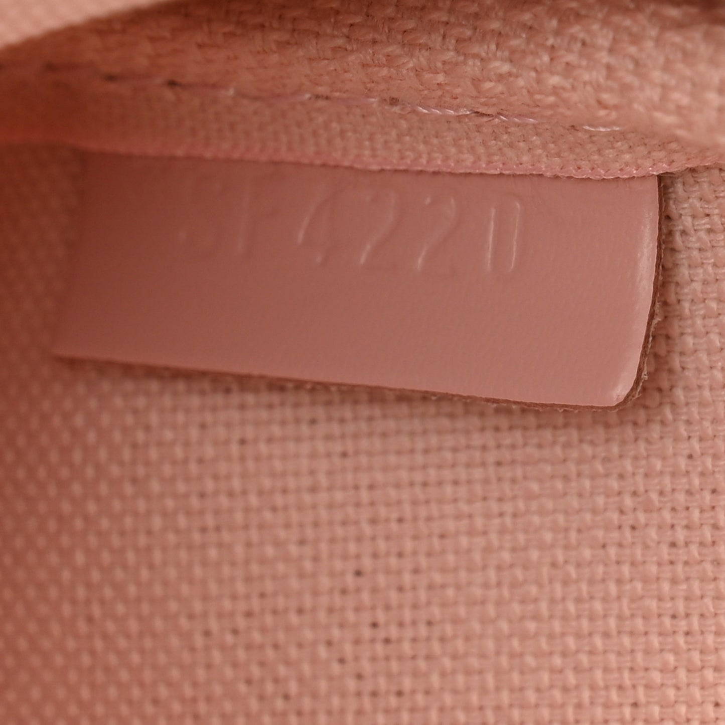 LOUIS VUITTON Damier Ebene 2020 Christmas Animation Big Wheel Mini Pochette Accessories Rose Ballerine