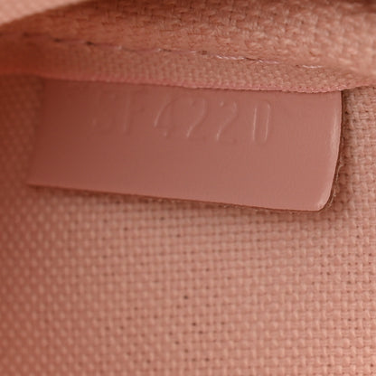 Louis Vuitton LOUIS VUITTON Damier Ebene 2020 Christmas Animation Big Wheel Mini Pochette Accessories Rose Ballerine 7 of 7