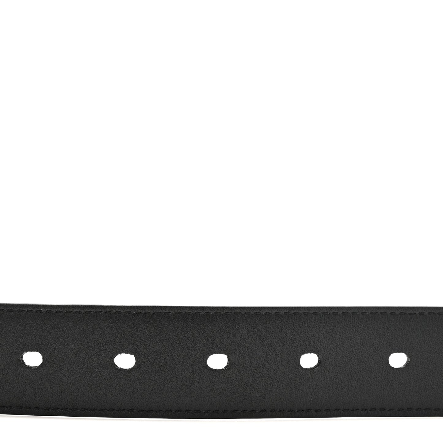Calfskin Crocodile Embossed Monogram Square Buckle Belt 100 40 Black
