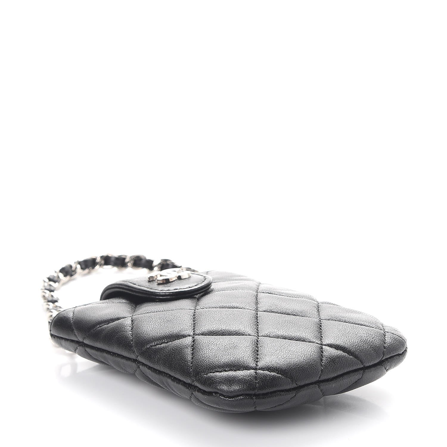 Chanel Lambskin Quilted Phone Case Black 4 of 11