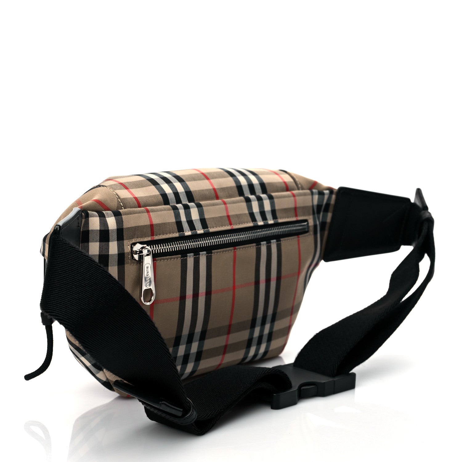 Burberry Nylon Vintage Check Medium Sonny Bum Bag Archive Beige Black 3 of 10