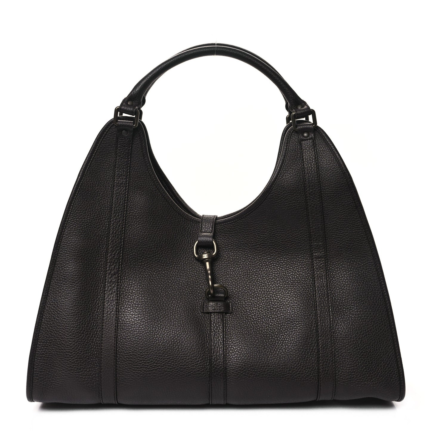 Pebbled Calfskin Large Joy Shoulder Bag Brown