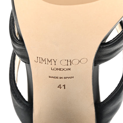 Jimmy Choo Nappa Auna 65 Mule Sandals 41 Black 6 of 8