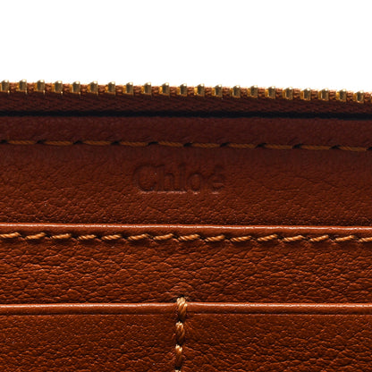 Chloe Grained Calfskin Marcie Long Zip Around Wallet Tan 6 of 7
