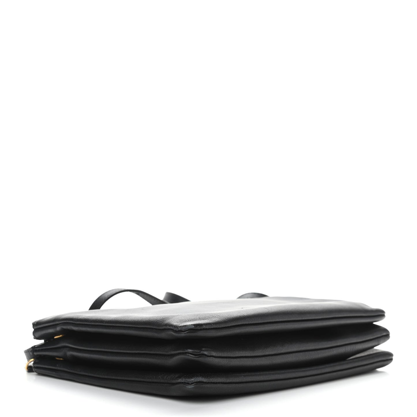 Lambskin Large Trio Crossbody Bag Black
