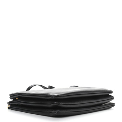 Celine Lambskin Large Trio Crossbody Bag Black 4 of 9
