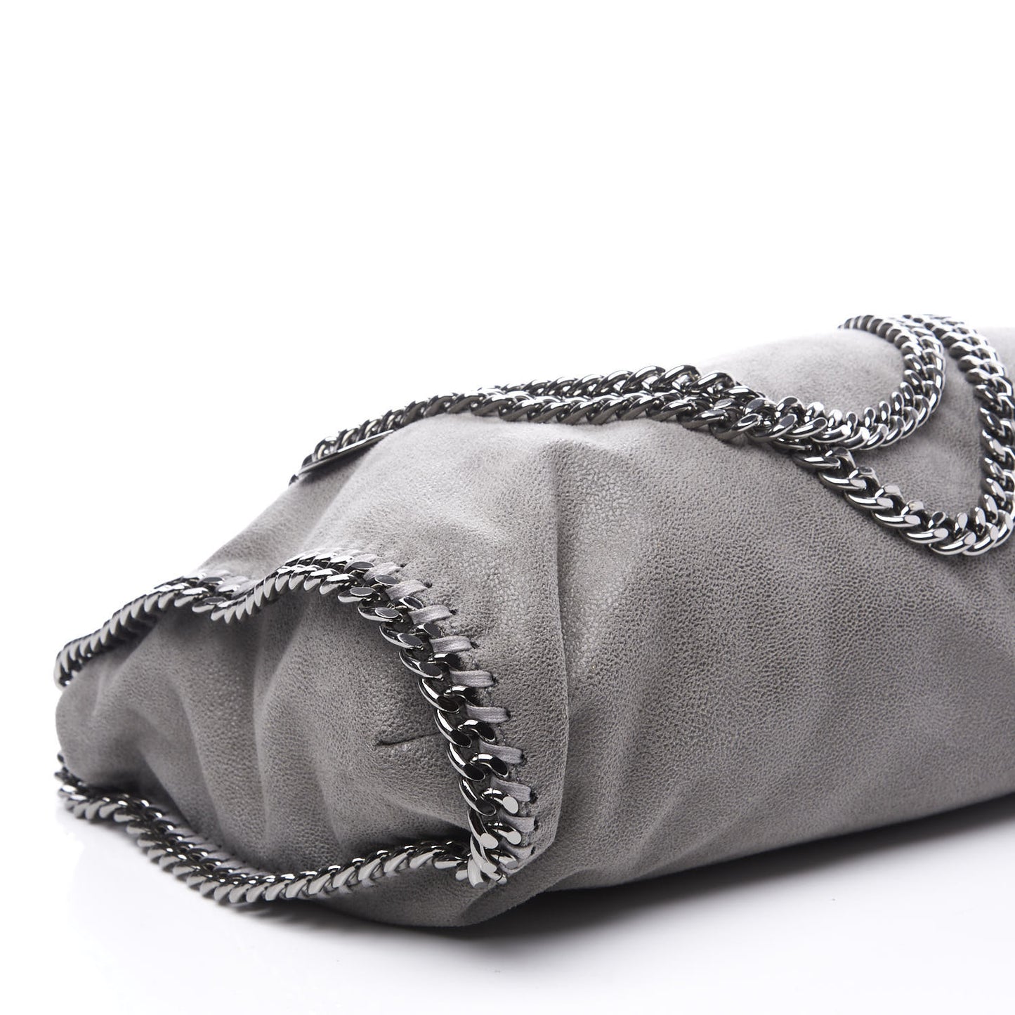 Shaggy Deer Small Falabella Tote Light Grey