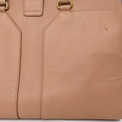 Saint Laurent Textured Calfskin Medium Cabas ChYc Beige 17 of 17