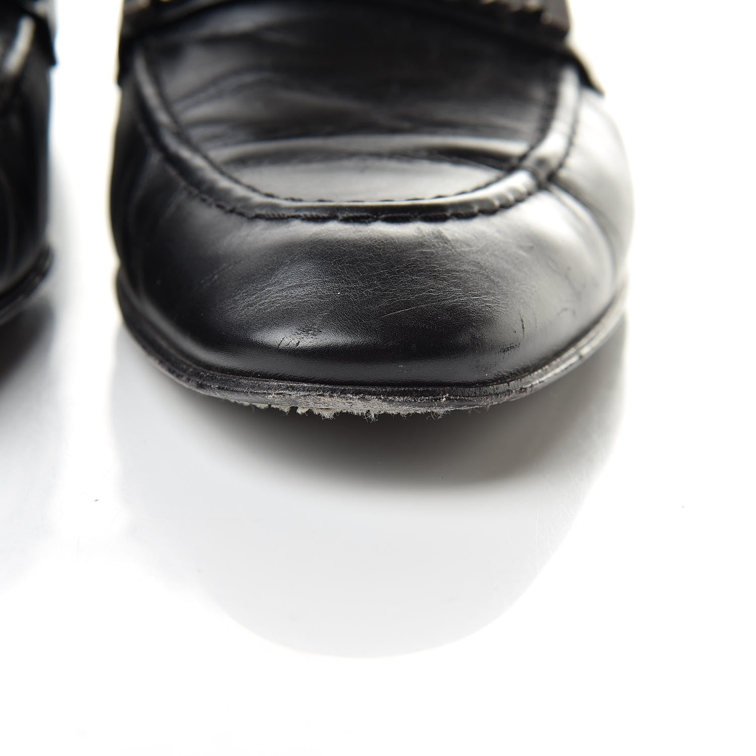 Chanel Calfskin Pearl CC Mocassin Loafers 40.5 Black 15 of 17