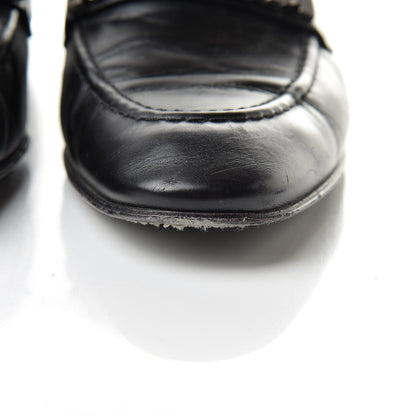 Chanel Calfskin Pearl CC Mocassin Loafers 40.5 Black 15 of 17