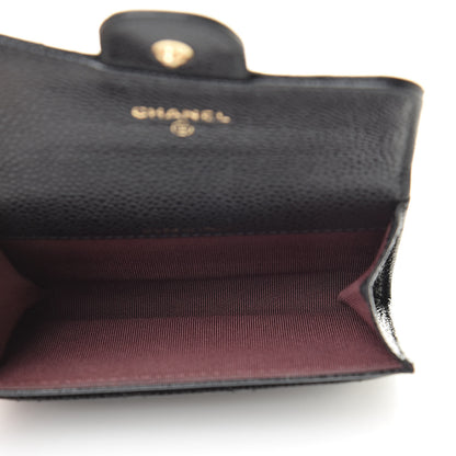Chanel Caviar Quilted Flap Card Holder Wallet Black 5 of 11
