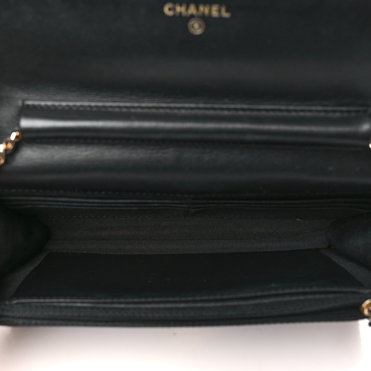 Chanel Tweed Wallet On Chain WOC Black 5 of 11
