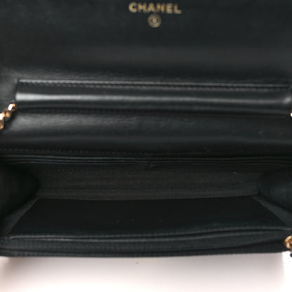 Chanel Tweed Wallet On Chain WOC Black 5 of 11