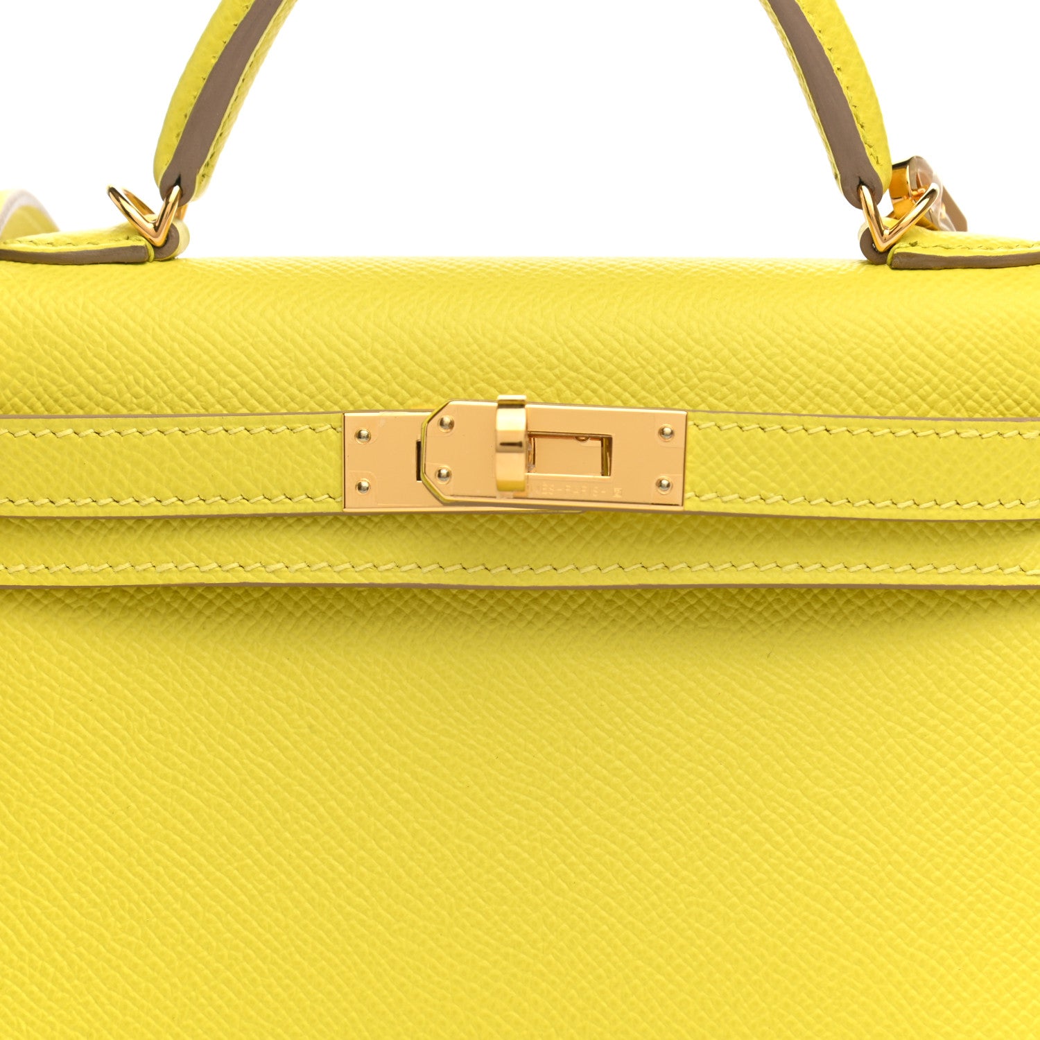 Hermes Epsom Mini Kelly Sellier 20 Lime 8 of 11
