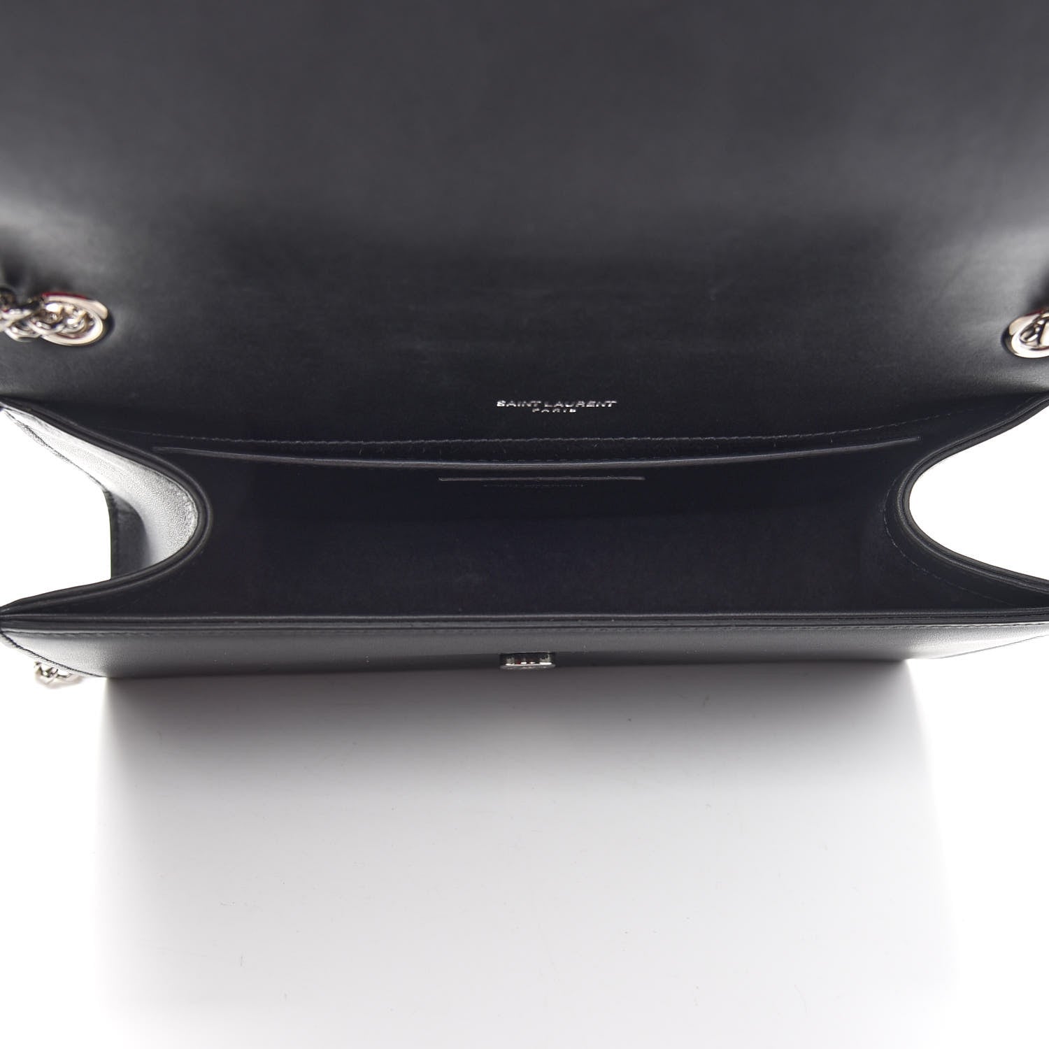 Saint Laurent Smooth Calfskin Medium Classic Monogram Kate Tassel Satchel Black 5 of 8