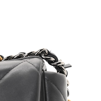 Chanel Lambskin Quilted Medium Chanel 19 Flap Dark Grey 12 of 12
