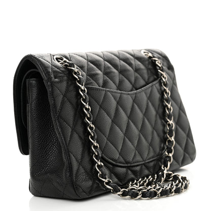 Chanel Caviar Quilted Medium Double Flap Black 2 of 15