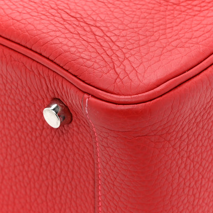 Hermes Taurillon Clemence Lindy 26 Rouge Casaque 10 of 11