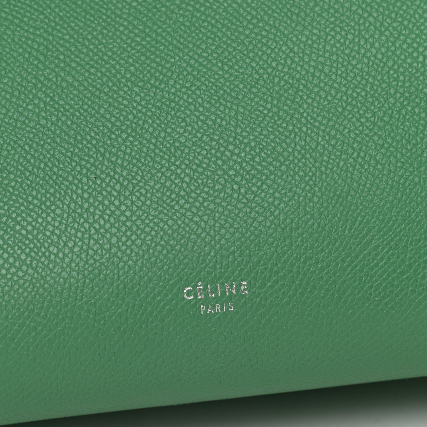 Celine Grained Calfskin Micro Belt Bag Pop Green 6 of 10