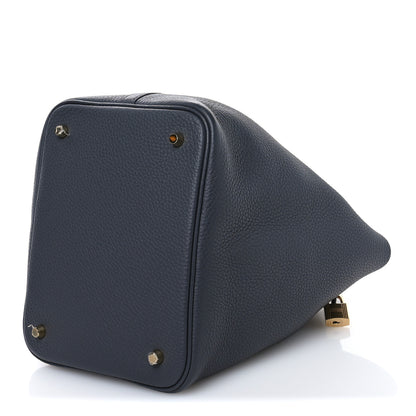 Hermes Taurillon Clemence Picotin Lock 22 MM Gris Misty 10 of 11