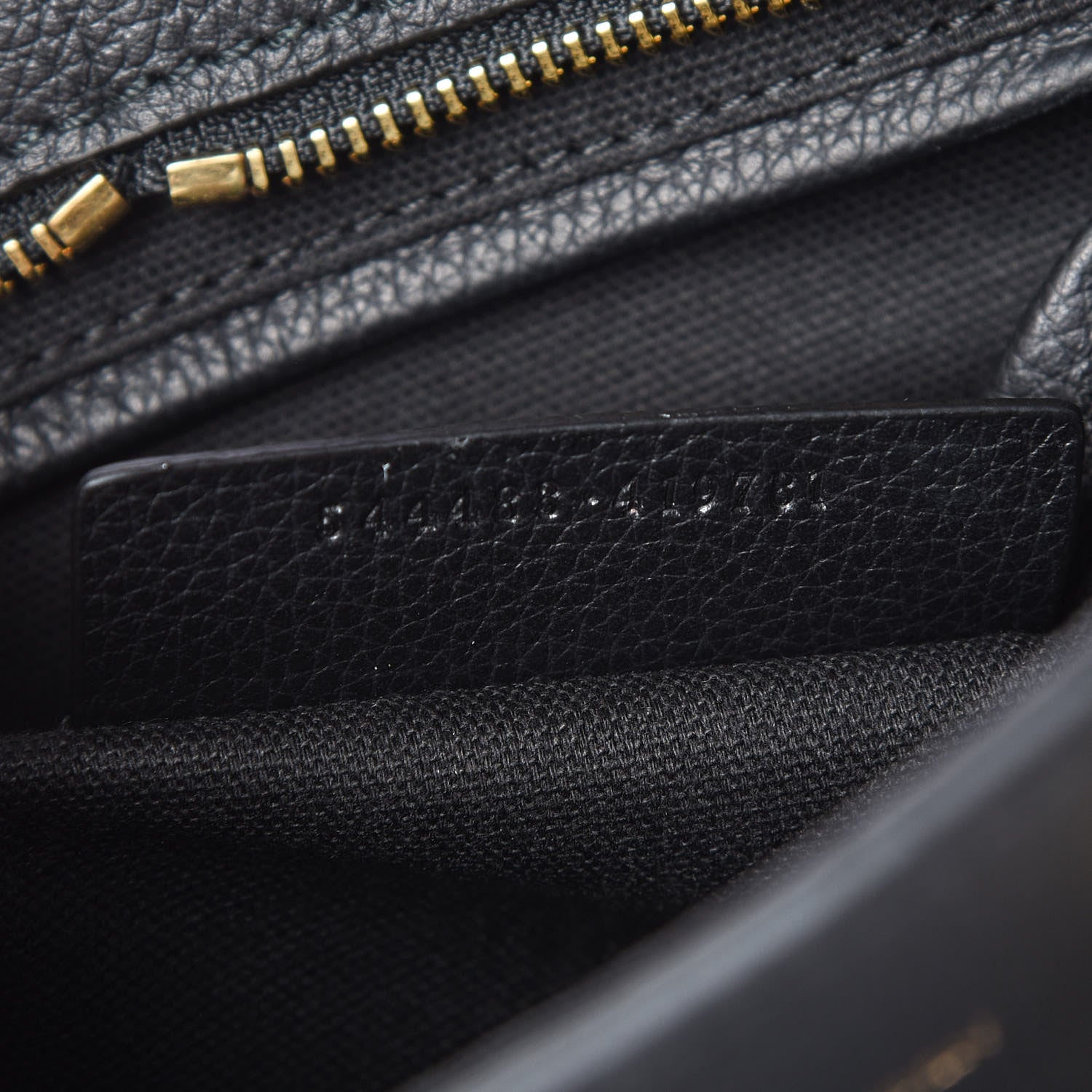 Alexander McQueen Pebbled Calfskin Mini Padlock Tote Black 9 of 9