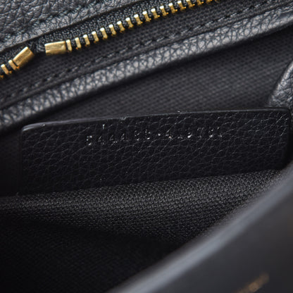 Alexander McQueen Pebbled Calfskin Mini Padlock Tote Black 9 of 9