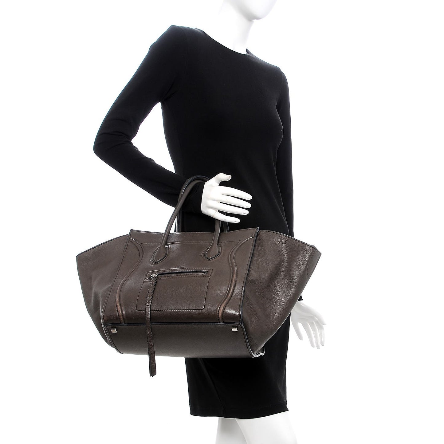 Supple Calfskin Medium Phantom Luggage Anthracite