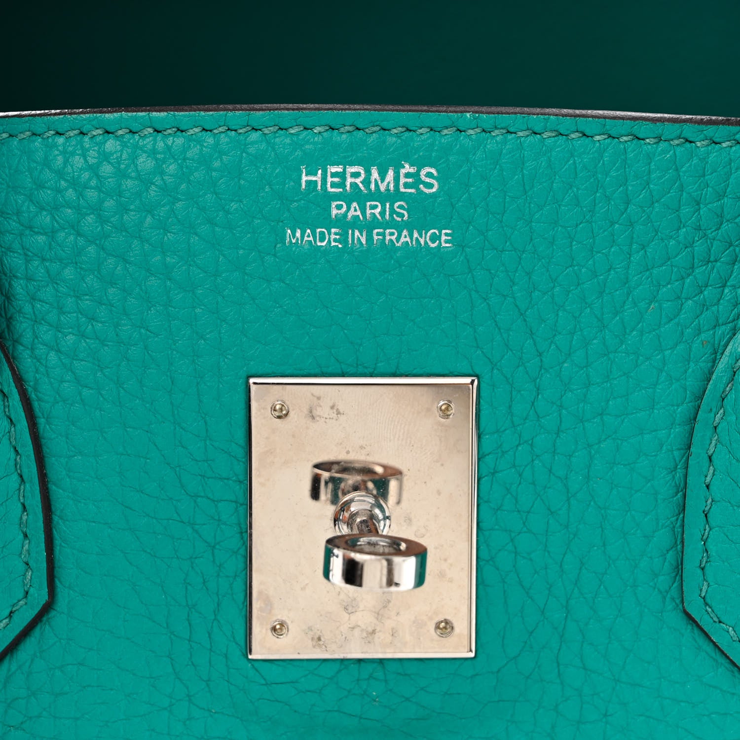 Hermes Taurillon Clemence Birkin 35 Bleu Paon 6 of 15