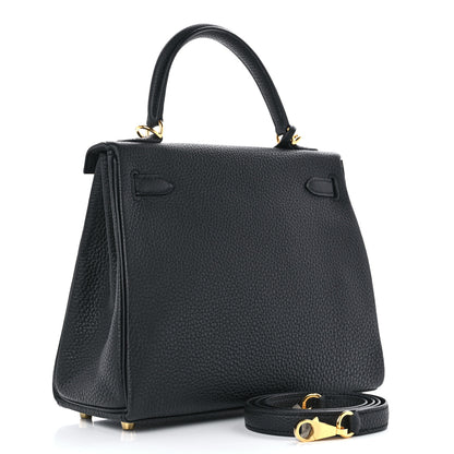 Hermes Togo Kelly Retourne 25 Black 2 of 11