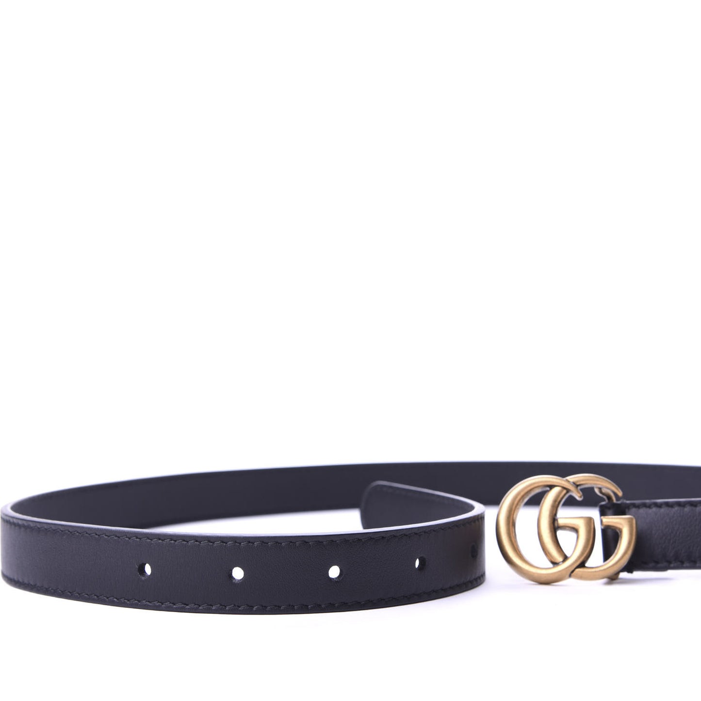 Calfskin Double G 20mm Belt 75 30 Black