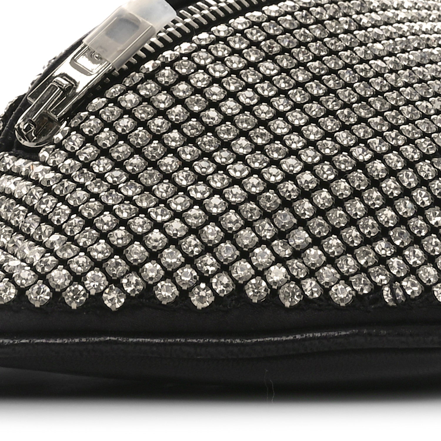 Alexander Wang Rhinestone Mesh Mini Attica Belt Bag Black 8 of 9