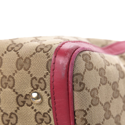 Gucci Monogram Medium Joy Boston Beige Peonia Flower 14 of 16