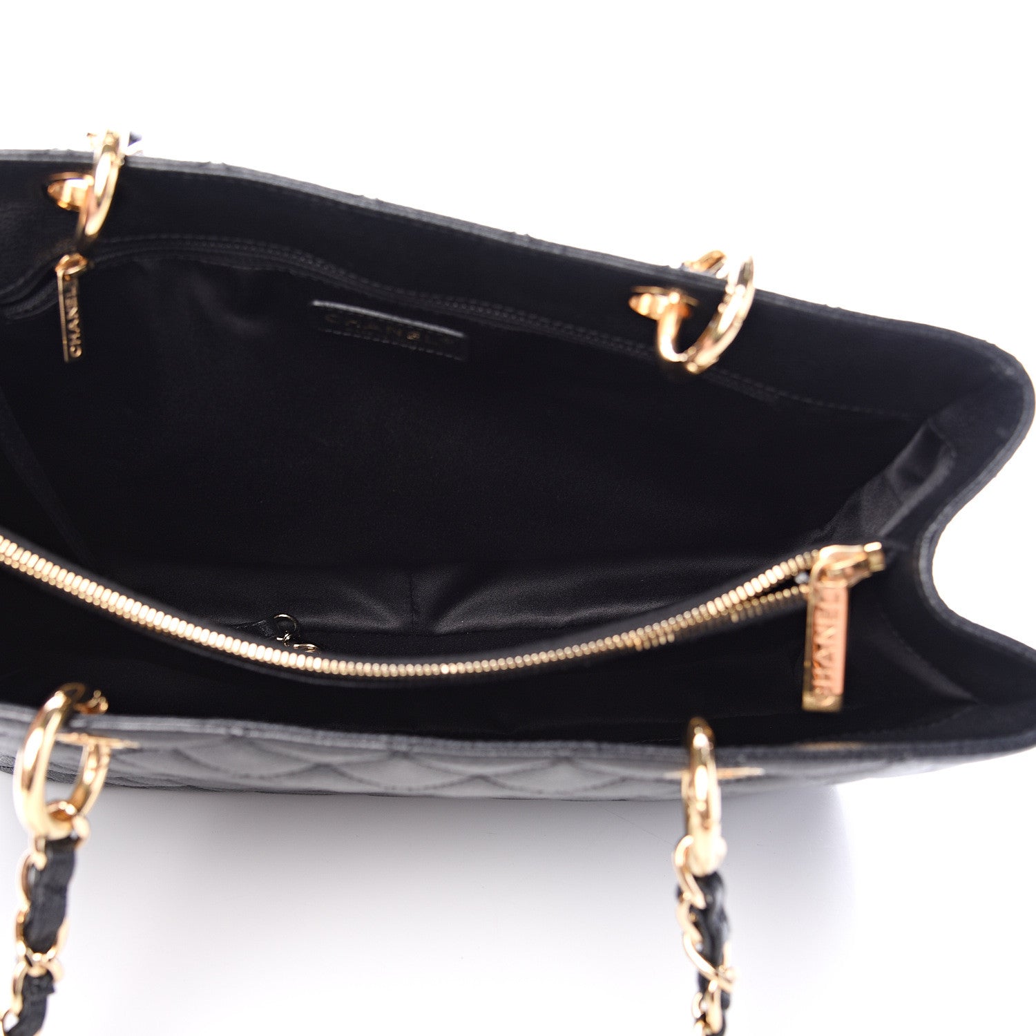 Chanel Caviar Quilted Grand Shopping Tote GST Black 4 of 12