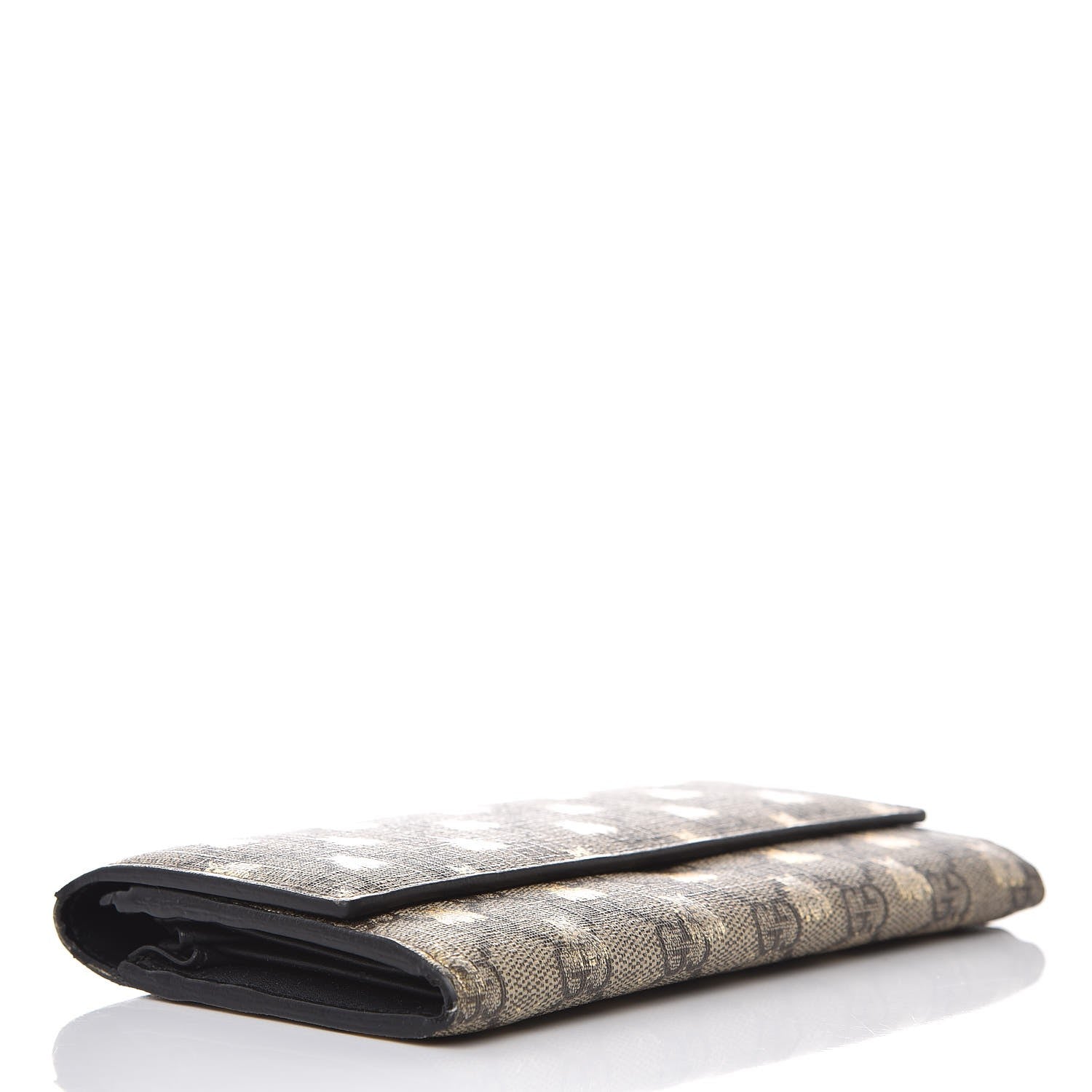 Gucci GG Supreme Monogram Bees Continental Wallet Beige Oro Black 4 of 10