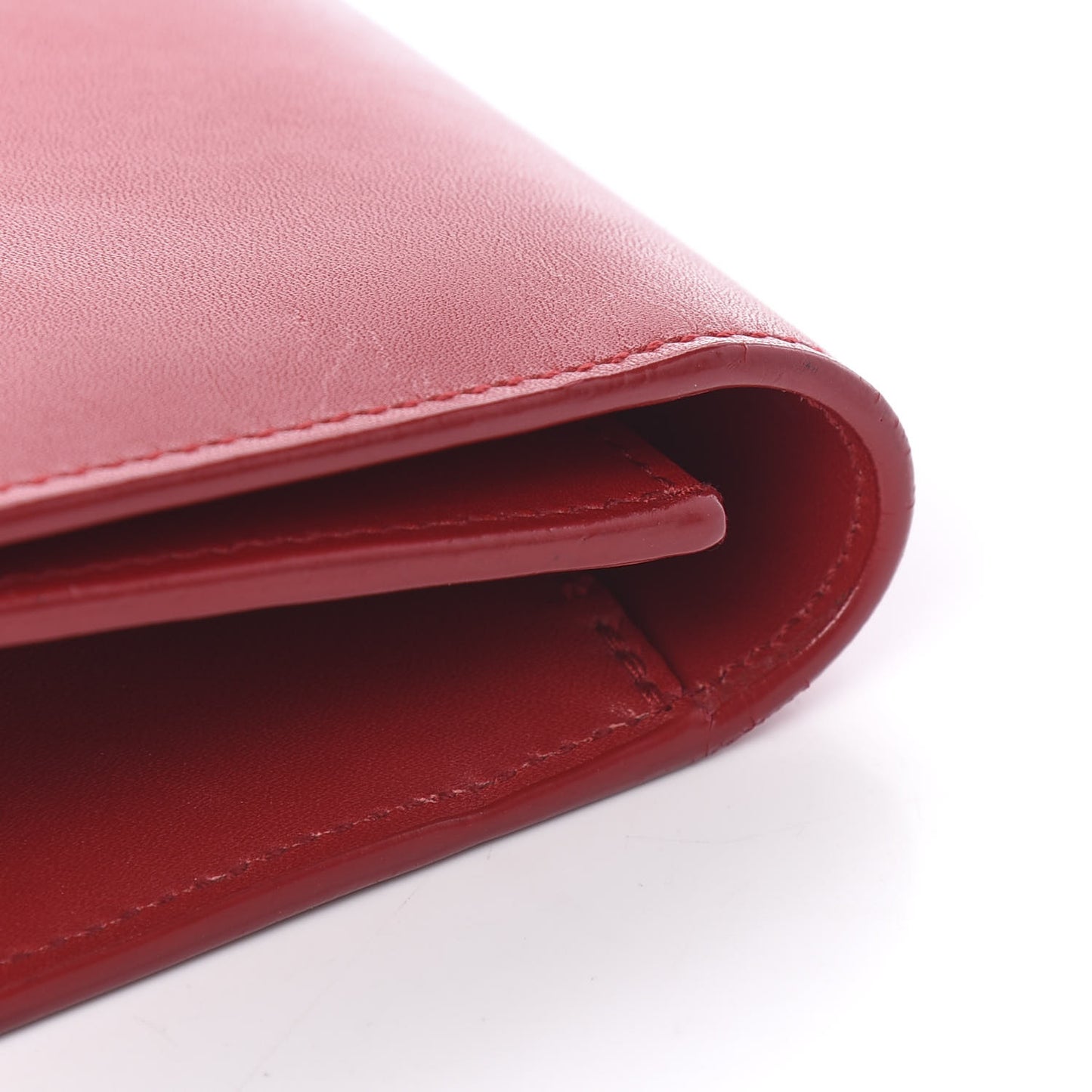 Calfskin Monogram Cassandre Clutch Rouge Orient