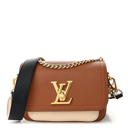 Louis Vuitton Grained Calfskin Lockme Tender Chataigne Brown 1 of 11