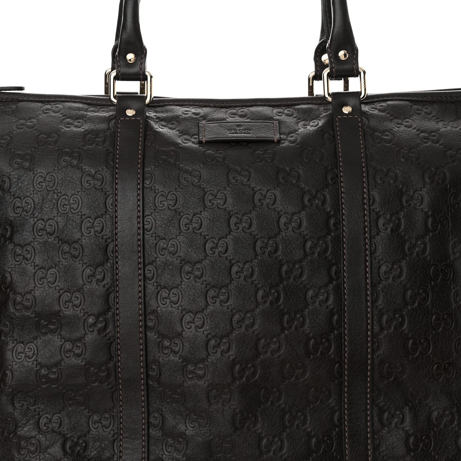 Gucci Guccissima Medium Joy Tote Bag Dark Brown 8 of 12