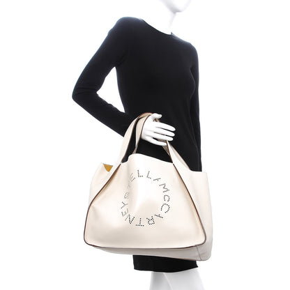 Stella McCartney Eco Alter Nappa East West Perforated Tote White 2 of 14