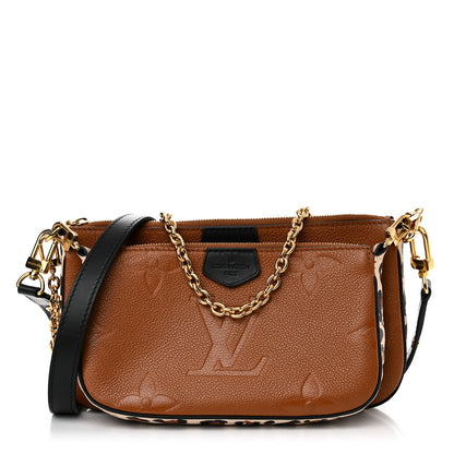Louis Vuitton Empreinte Monogram Giant Wild At Heart Multi Pochette Accessories Caramel 1 of 11